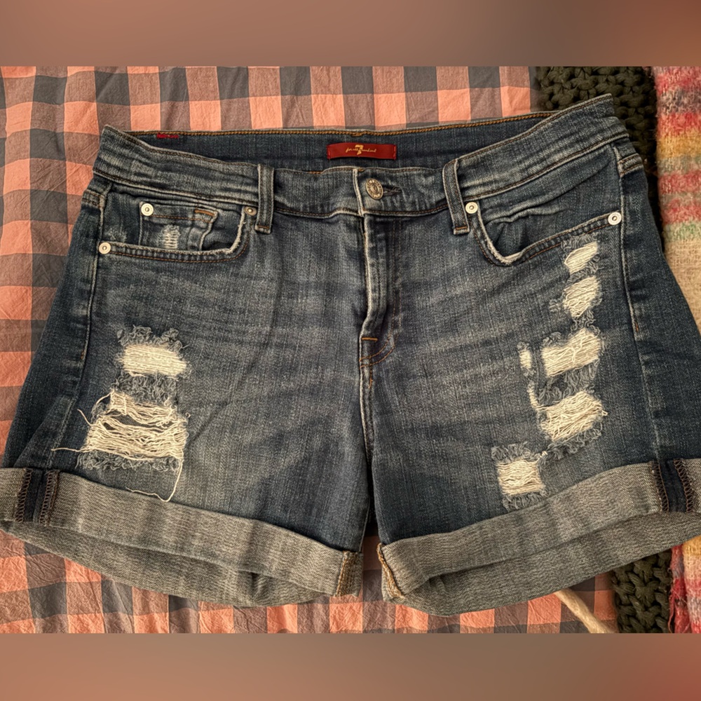 7 For All Mankind Denim Women Shorts